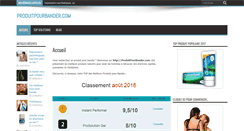 Desktop Screenshot of produitpourbander.com