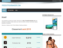 Tablet Screenshot of produitpourbander.com